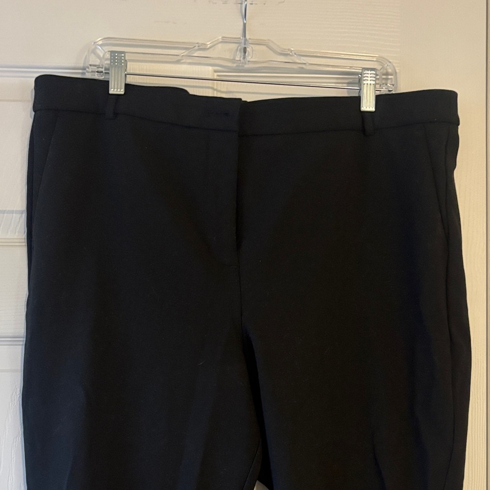 J Crew Ankle Black Trousers size 18